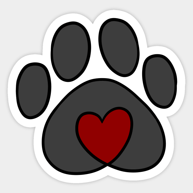 Pet Love Grey Sticker by Saramation